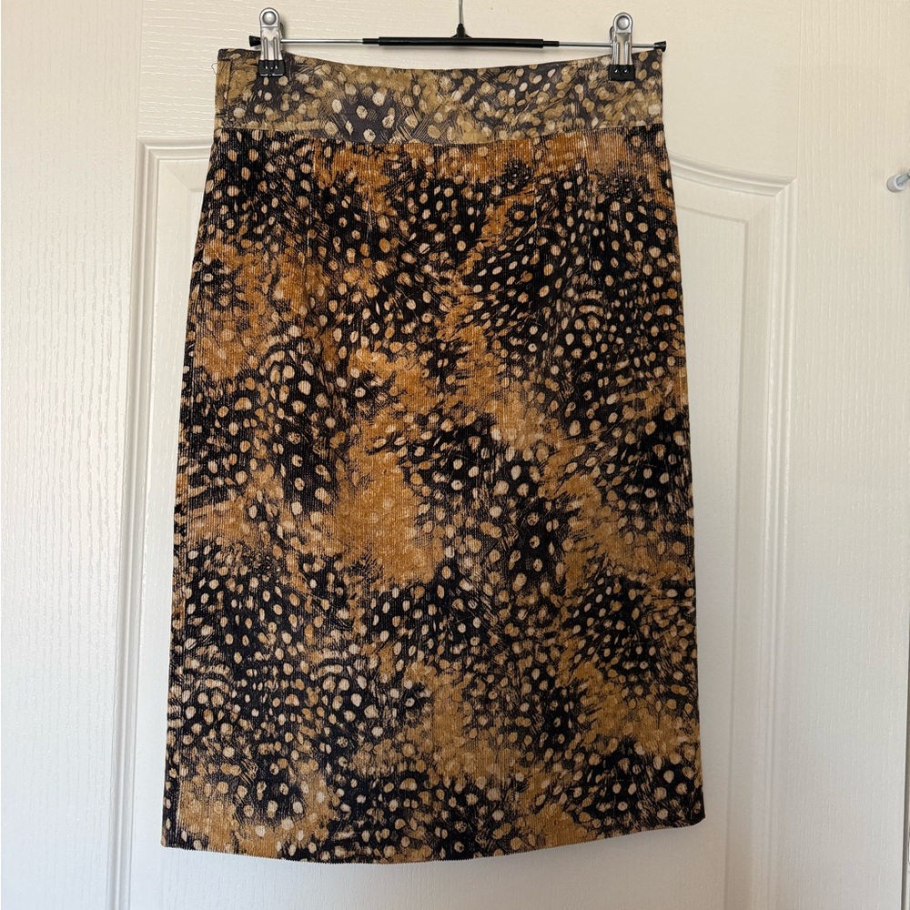 Roberto Cavalli Deer Print Skirt